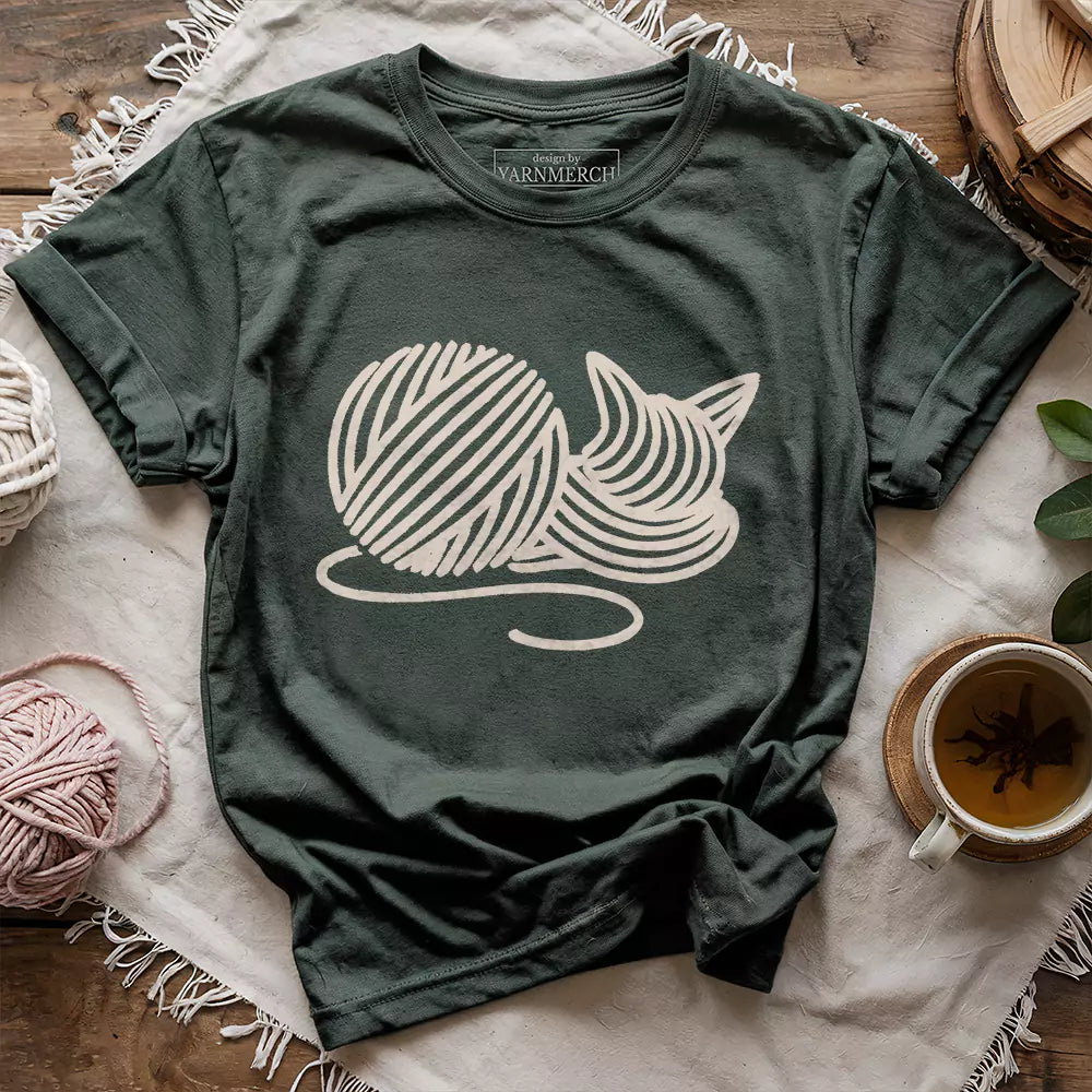 knitten t shirt forest