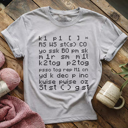 knitting code t shirt athletic heather