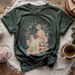 knitting muse t shirt forest