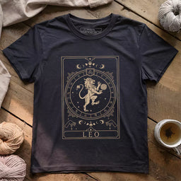leo yarn tarot t shirt dark grey heather