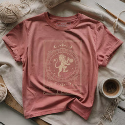 leo yarn tarot t shirt heather mauve