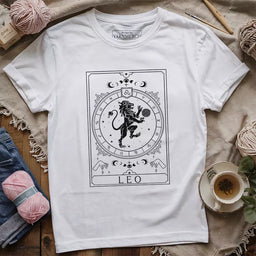 leo yarn tarot t shirt white