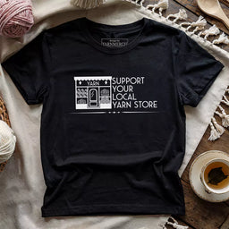 local yarn store t shirt black