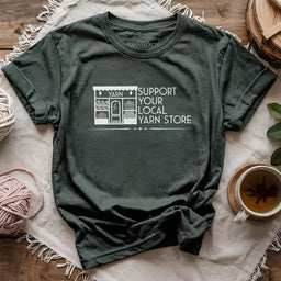 local yarn store t shirt forest