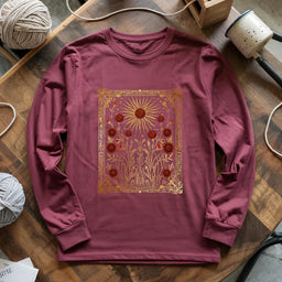 maroon EnergyOfYarnLongSleeveT shirt