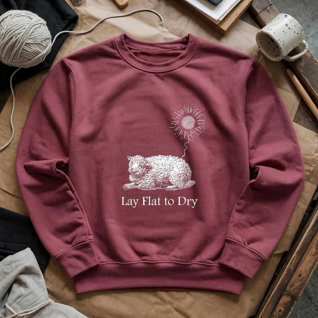 maroon LayFlatSweatshirt