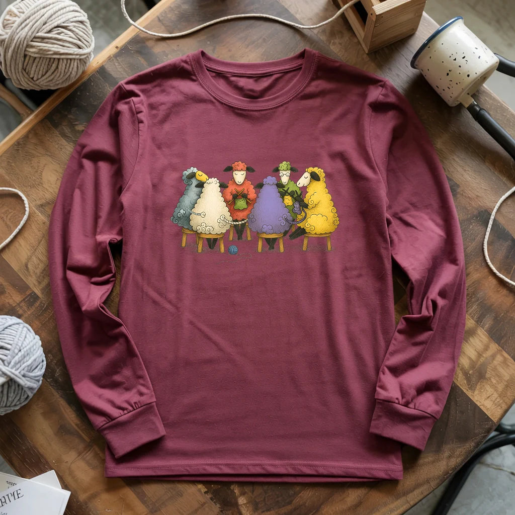 maroon TheYarnCircleLongSleeveT shirt