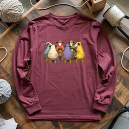 maroon TheYarnCircleLongSleeveT shirt
