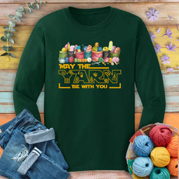 may the yarn be with you forest green