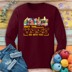 may the yarn be with you maroon