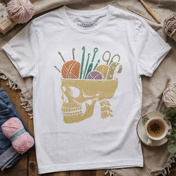 murder yarn t shirt white