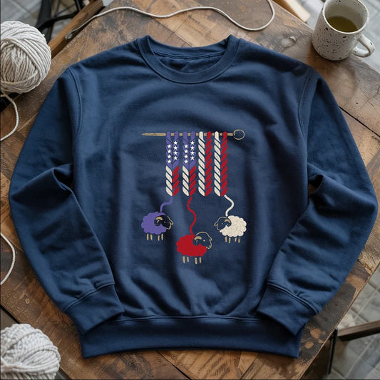 navy AmericaWoolSweatshirt