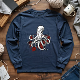 navy CraftopusLongSleeveT shirt
