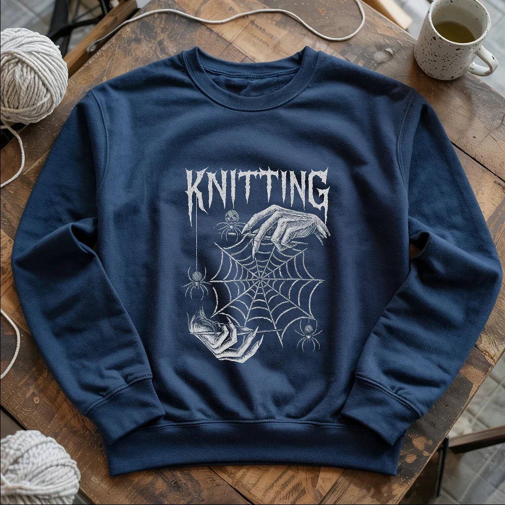 navy GothicKnitterSweatshirt
