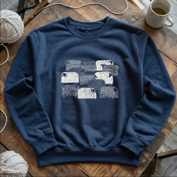 navy SheepHappensSweatshirt