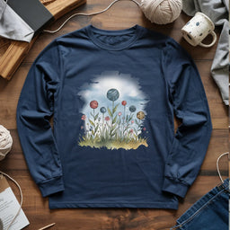 navy YarnFieldLongSleeveT shirt