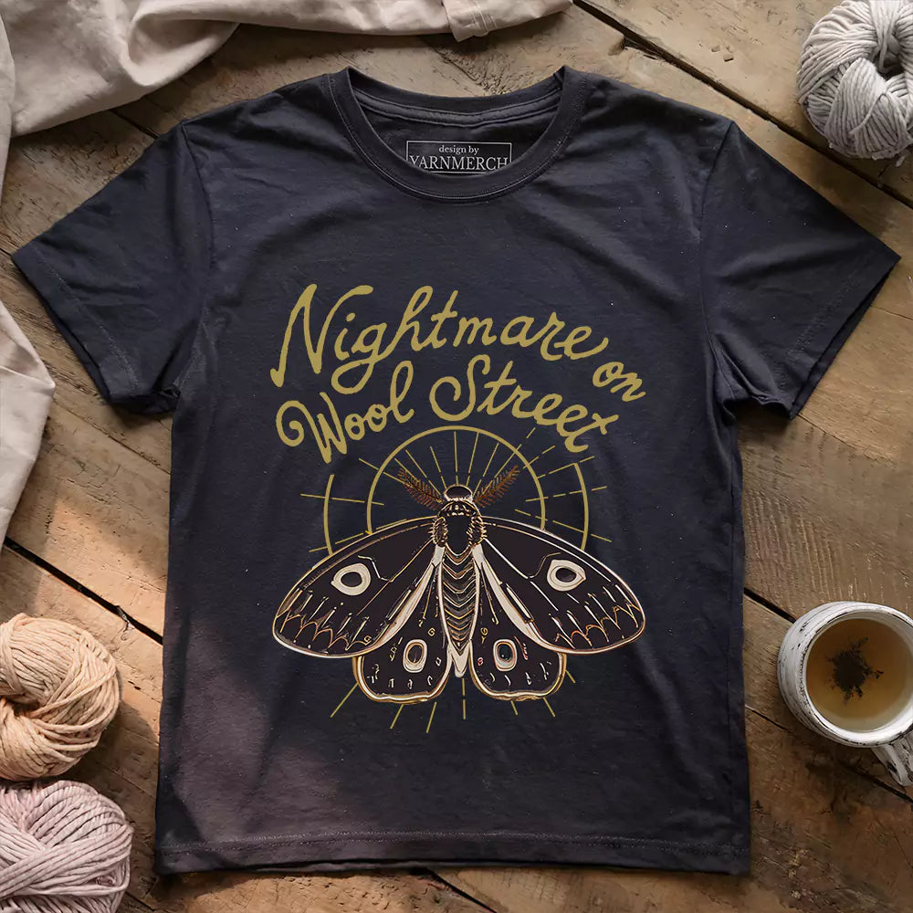 nightmare on wool street t shirt dark grey heather