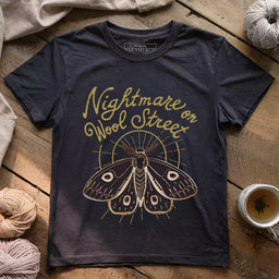nightmare on wool street t shirt dark grey heather