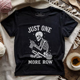 one more row skeleton t shirt black