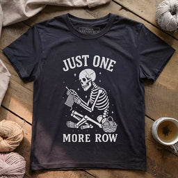 one more row skeleton t shirt dark grey heather