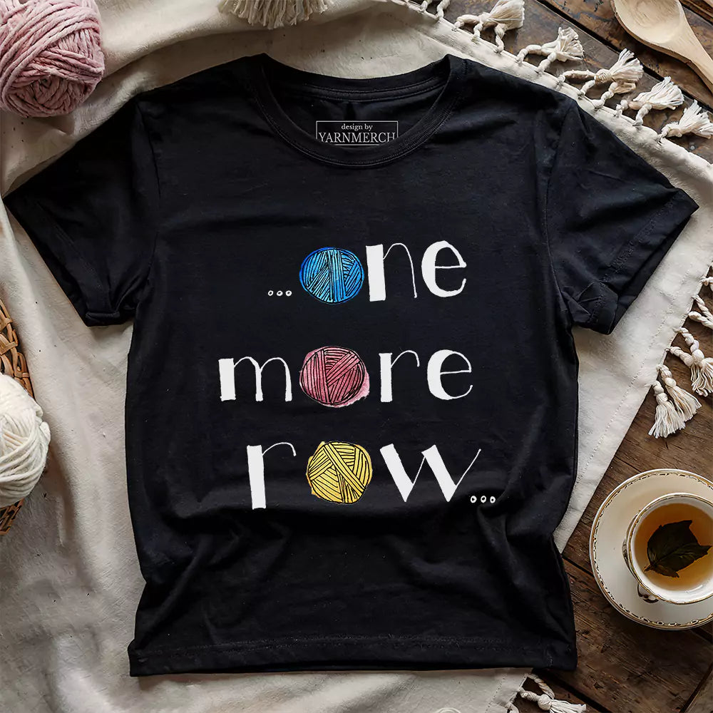 one more row t shirt black