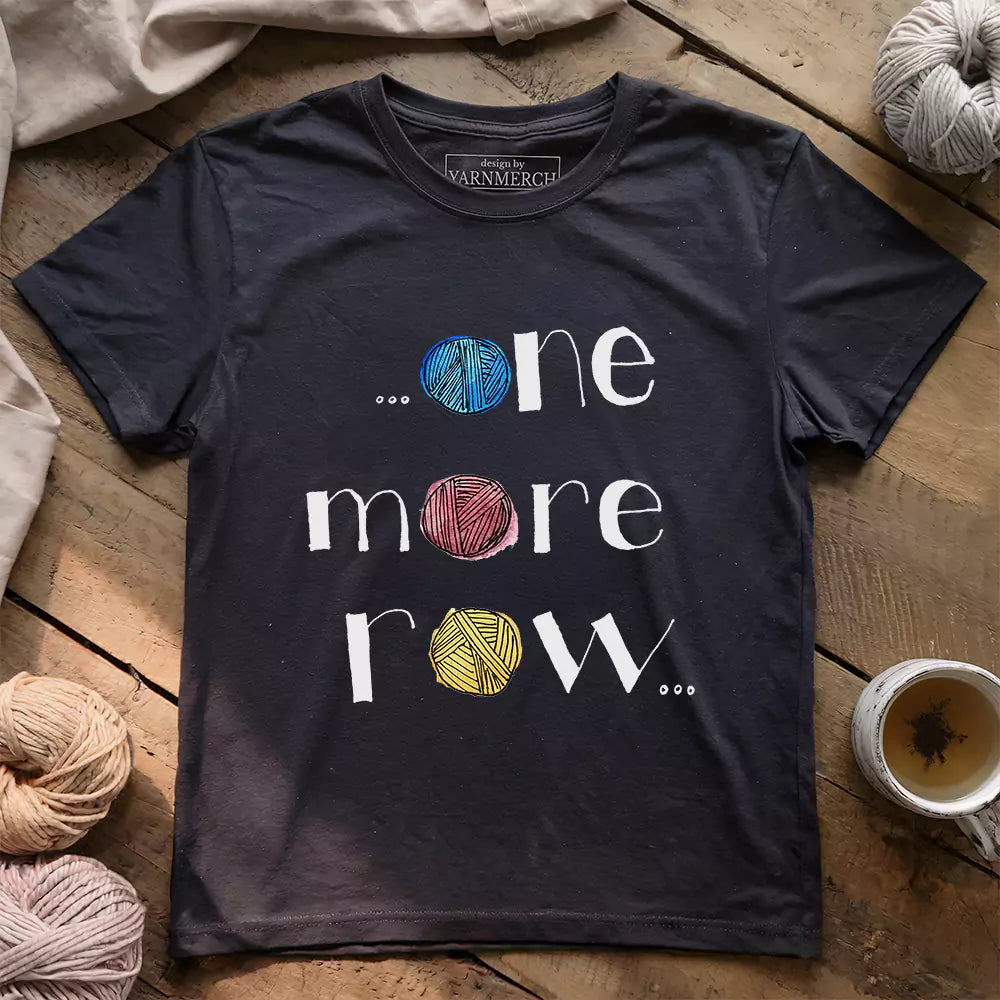 one more row t shirt dark grey heather
