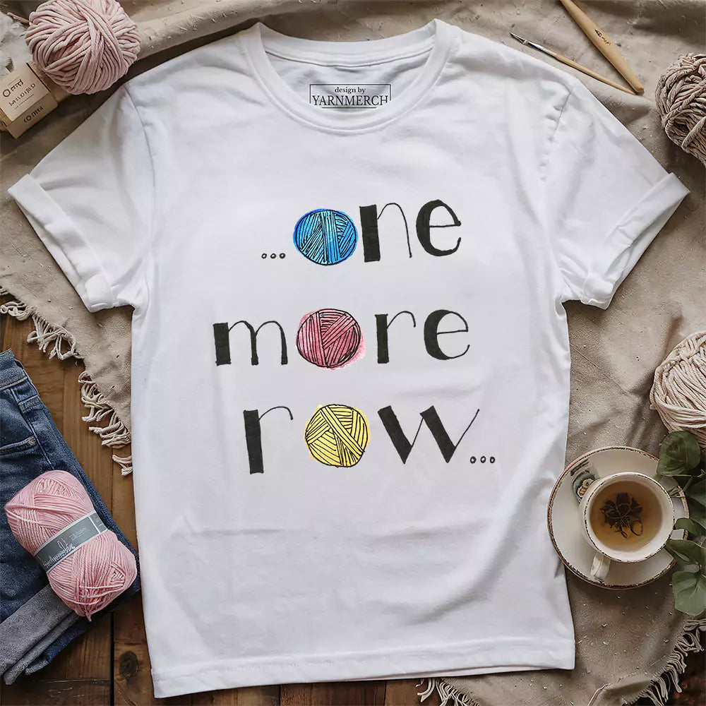 one more row t shirt white