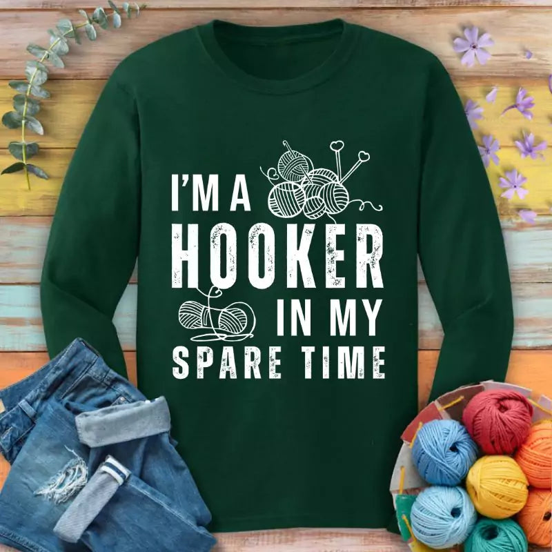 part time hooker long sleeve forest