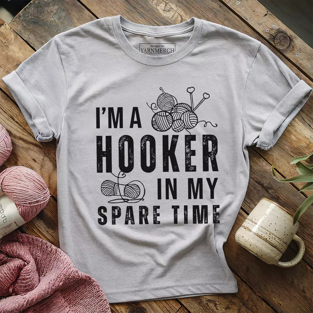 part time hooker t shirt athletic heather