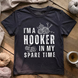 part time hooker t shirt dark grey heather