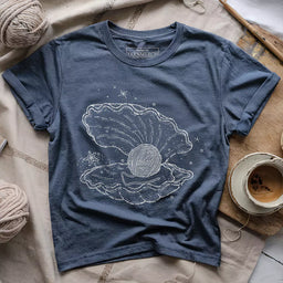 pearl purl t shirt heather navy