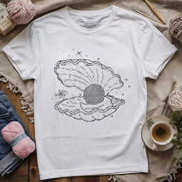 pearl purl t shirt white