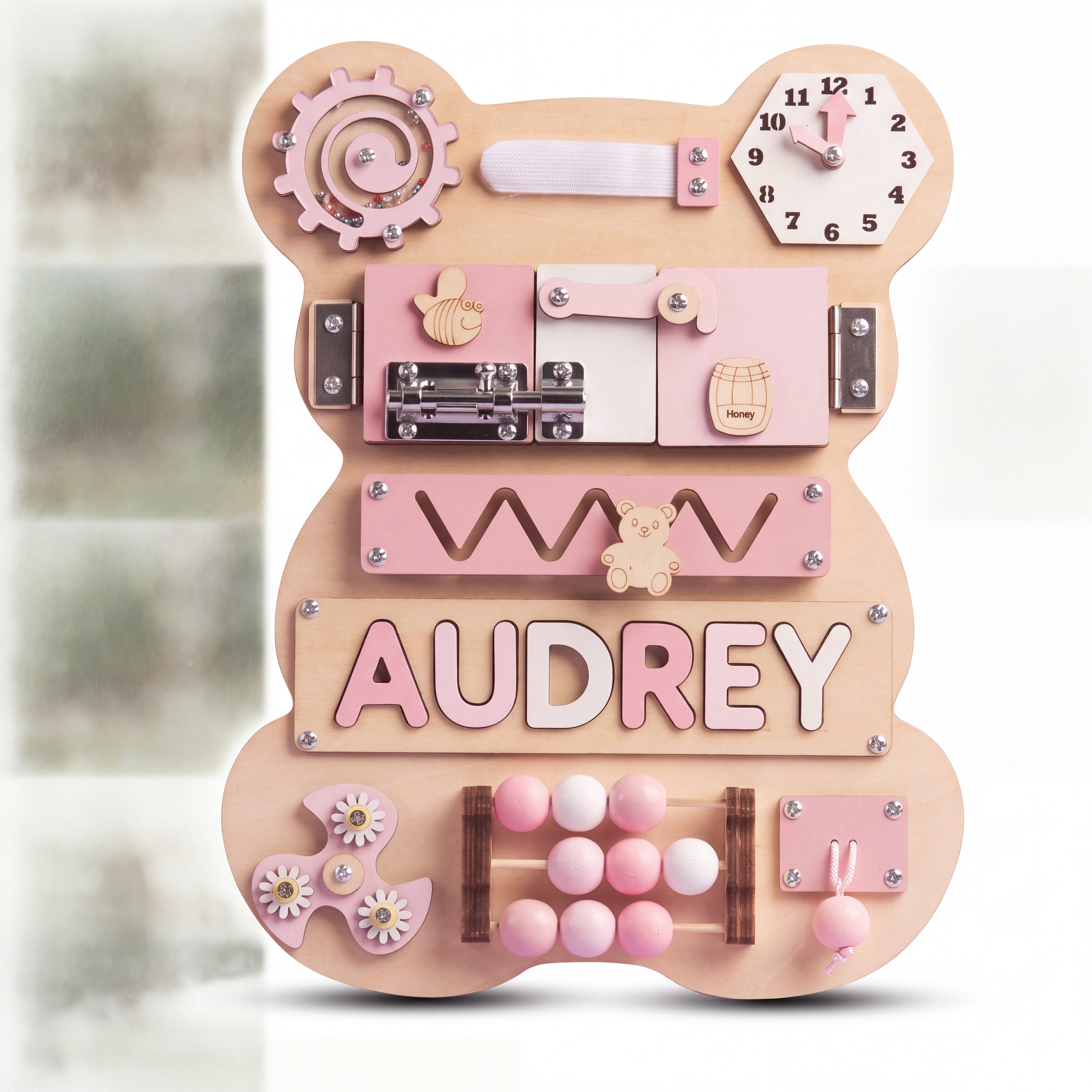 personalized bear busy board main