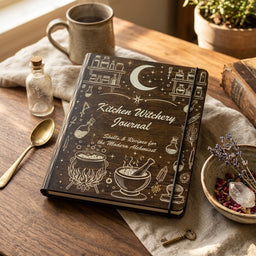 personalized wooden apothecary journal