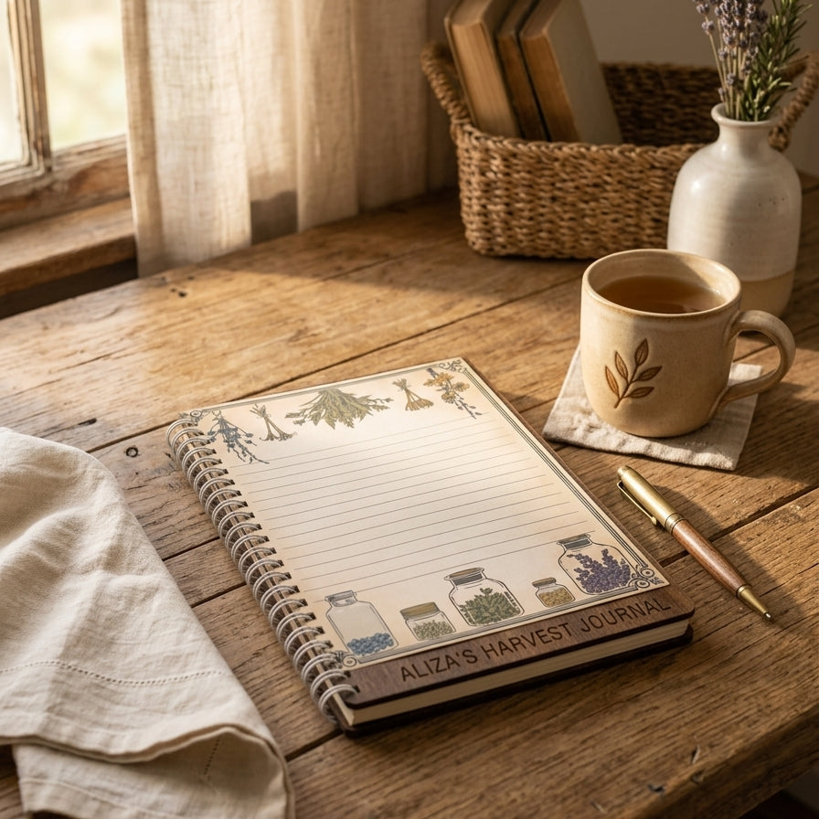 personalized wooden apothecary journal1