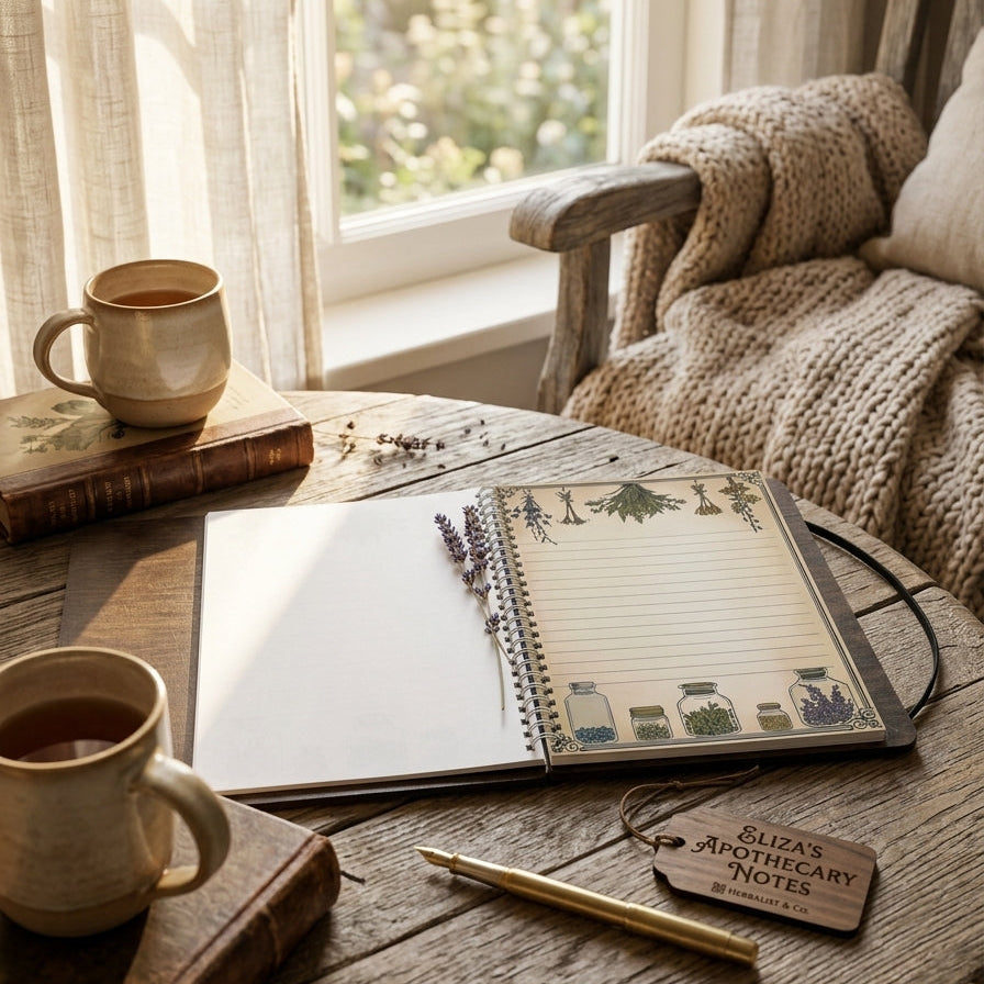 personalized wooden apothecary journal2