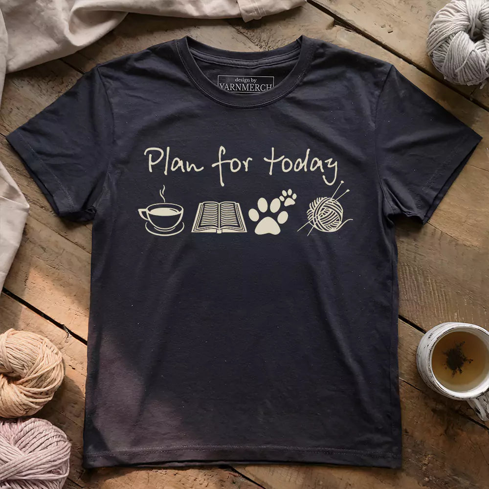 plan for today t shirt dark grey heather