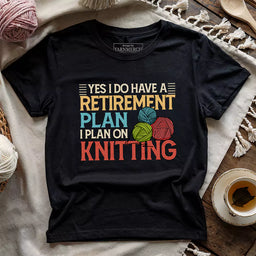 retirement plan t shirt black