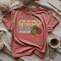 retirement plan t shirt heather mauve