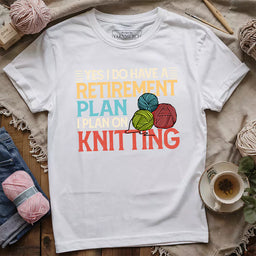retirement plan t shirt white