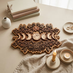 rustic moon phase wall art