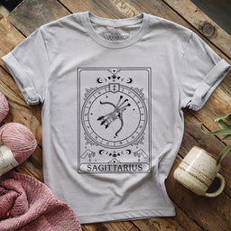 sagittarius yarn tarot t shirt athletic heather