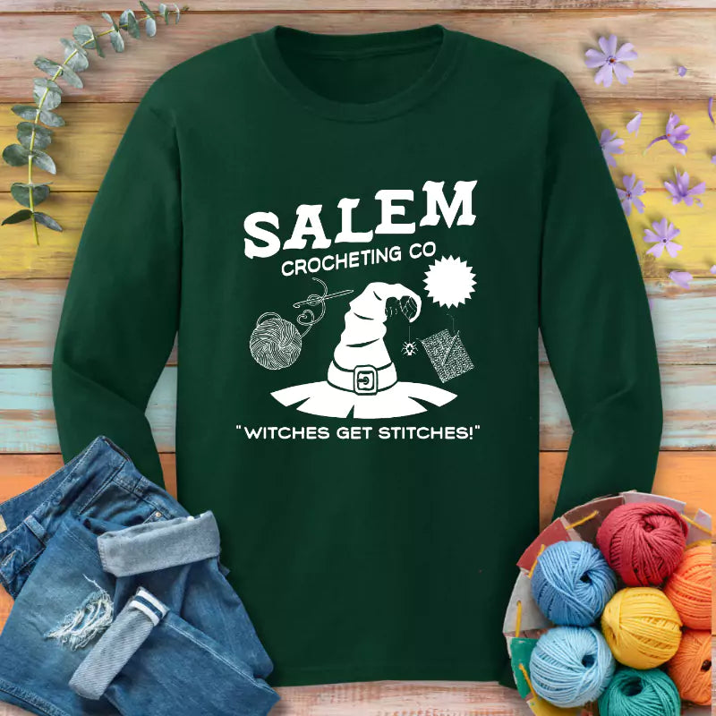 salem crocheting long sleeve forest