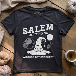 salem knitting t shirt dark grey heather