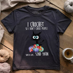 send yarn t shirt dark grey heather