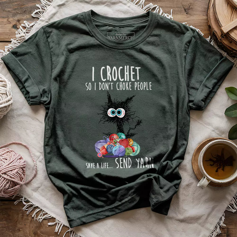 send yarn t shirt forest