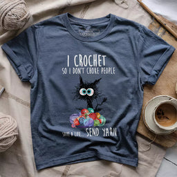 send yarn t shirt heather navy