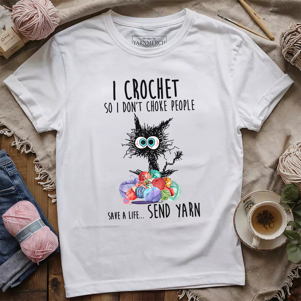 send yarn t shirt white