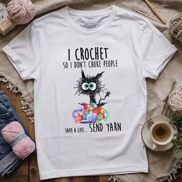 send yarn t shirt white