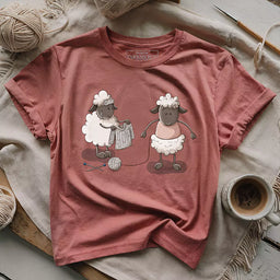ship knitter t shirt heather mauve